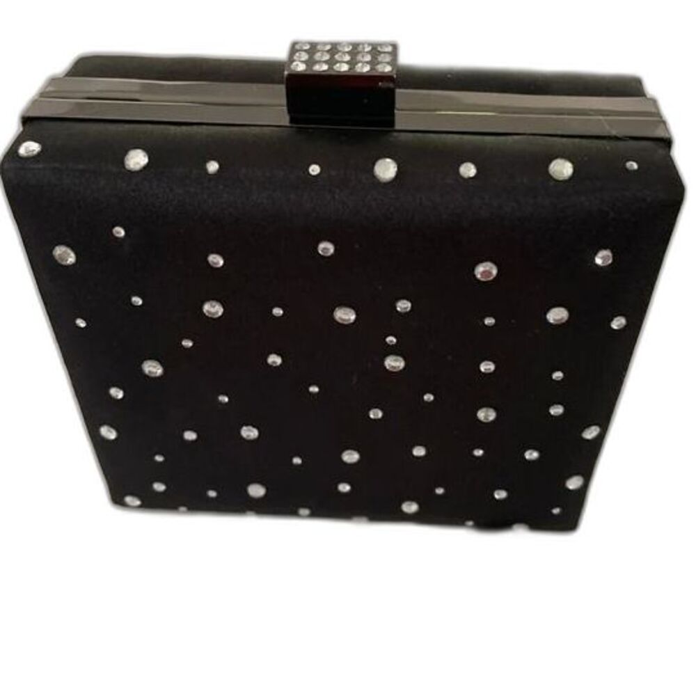 Black evening bag/clutch EUC with chain Crossbody